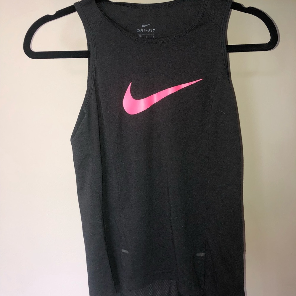 NIKE ELITE black and pink athletic tank top